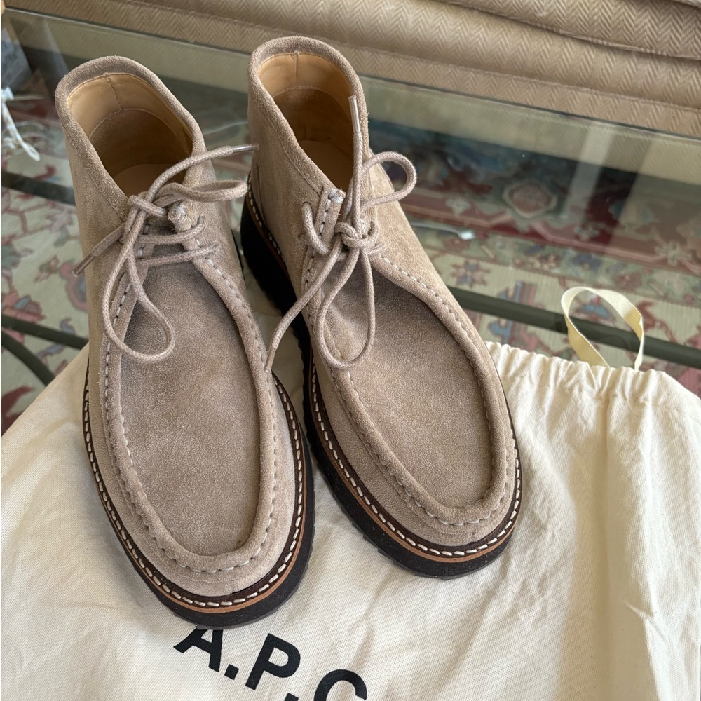 A.P.C. Tan Suede Women's Shoes